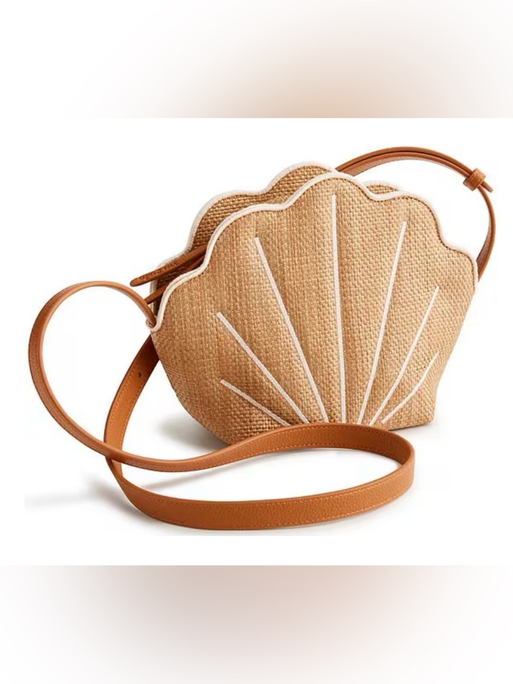 Vera Bradley- Straw Shell Crossbody Bag